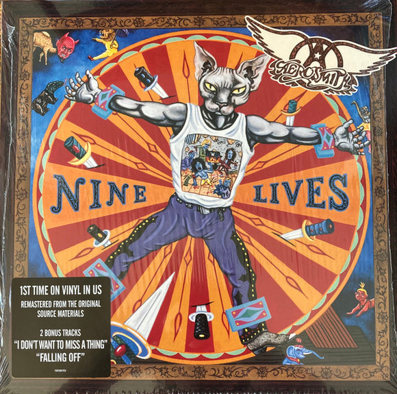 Aerosmith- nine lives, LP Vinyl, 1998/2019 Sony Columbia Records 585 117-1,