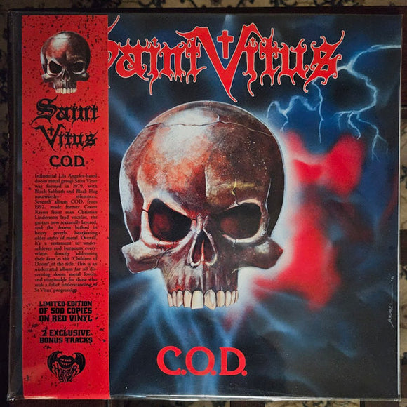 Saint Vitus- c.o.d., LP Vinyl, 2019/2022 Horror Biz/Radiation Records HRB 004,