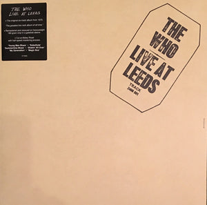 Who- live at leeds, LP Vinyl, 2017 Polydor/Universal Records 577 483-0,