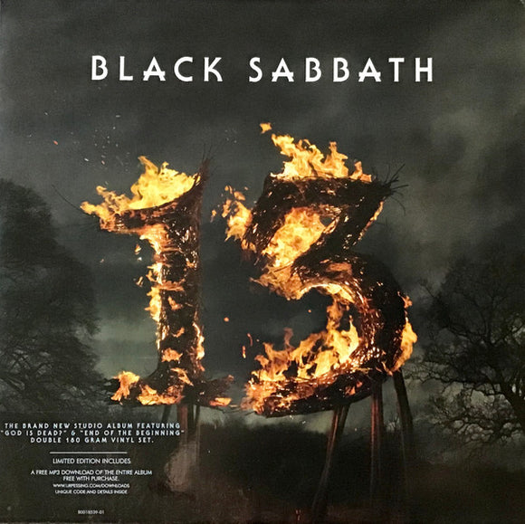 Black Sabbath- 13, LP Vinyl, 2013 Vertigo Records 373 496-0,