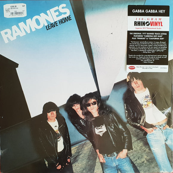 Ramones- leave home, LP Vinyl, 1977/2018 Warner Sire Records 79402-5,