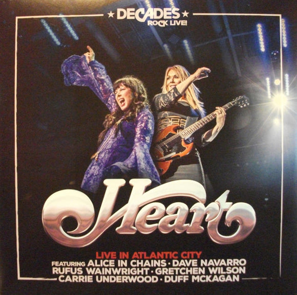 Heart- live in atlantic city, LP Vinyl, 2018 Rock Fuel Ear Music Records 0212973 EMU,