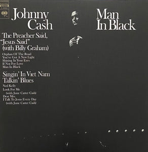 Johnny Cash- man in black, LP Vinyl, 1971/2024 Columbia Music on Vinyl Records MOVLP 3387,