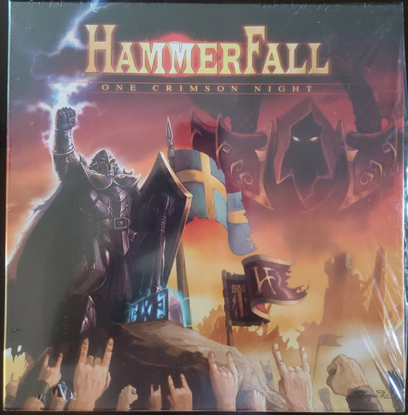 Hammerfall- one crimson night, LP Vinyl, 2019 Back on Black Records BOBV 589 LPBX,