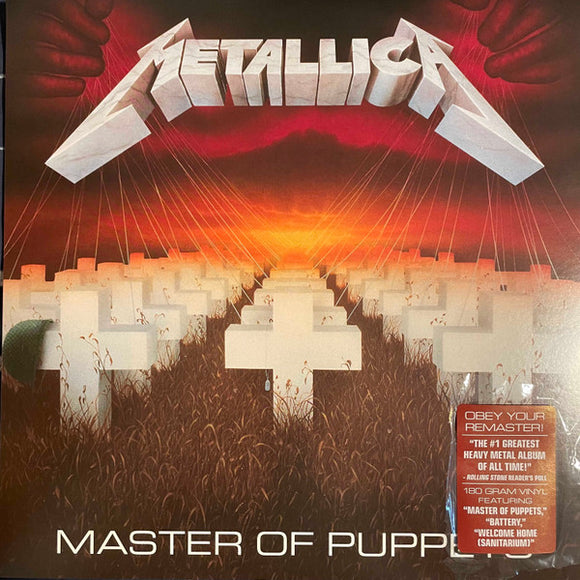 Metallica- master of puppets, LP Vinyl, 1986 Blackened/Universal Records BLCKND005R-1,