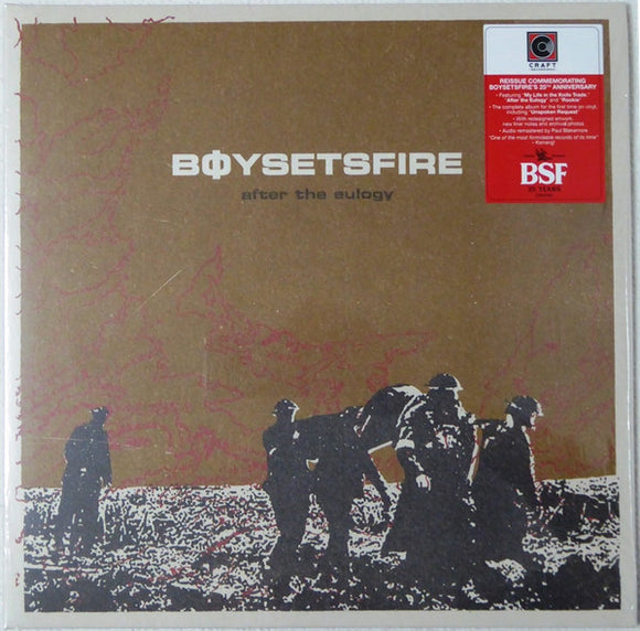 Boy Sets Fire- after the eulogy, LP Vinyl, 1999/2019 Craft Records CR 00267,