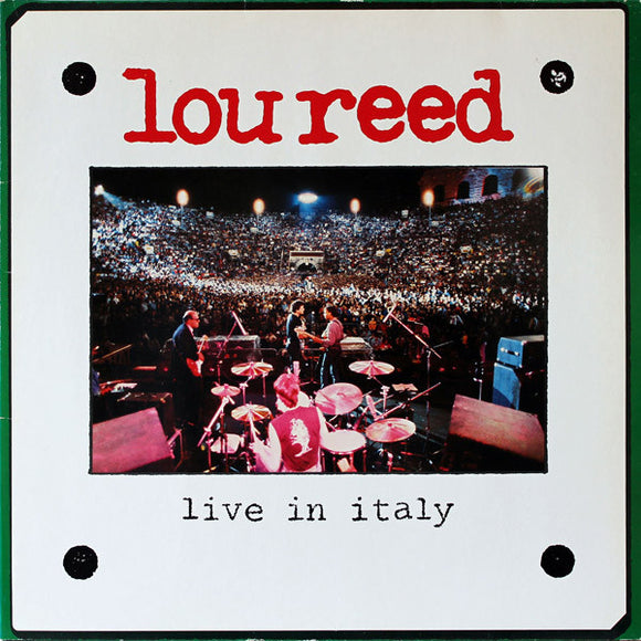 Lou Reed- live in italy, LP Vinyl, 2017 RCA Records 46428-1,