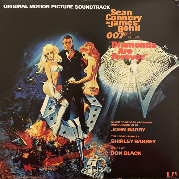 OST/Soundtracks- James Bond: Diamonds are Forever, LP Vinyl, 1962/2015 Capitol/United Artists Records 472 594-6,