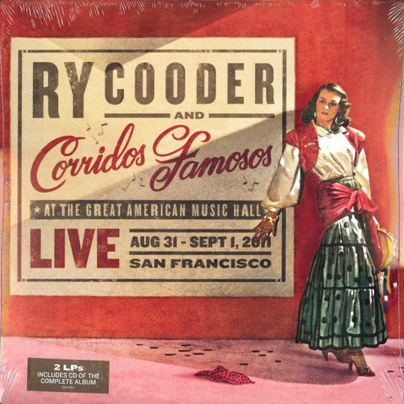 Ry Cooder & Corridos Famosos- live, LP Vinyl, 2013 Nonesuch Records 534 585-1,
