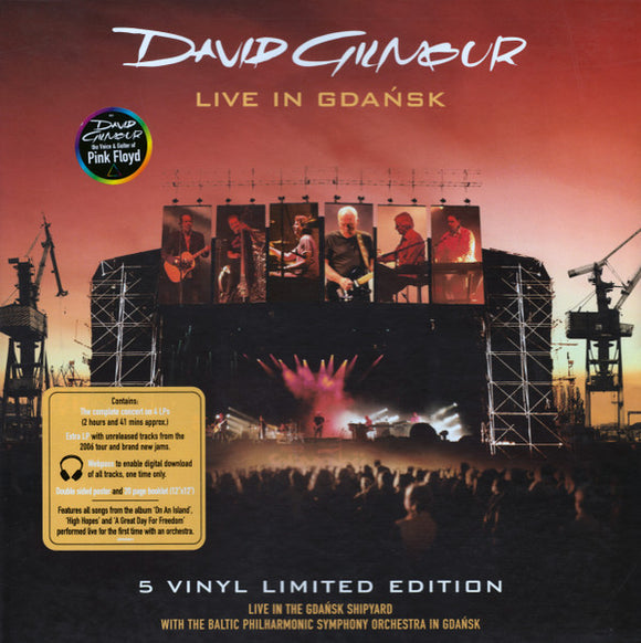 David Gilmour- live in gdanks, LP Vinyl, 2008 EMI Records 2 35484 1-1,