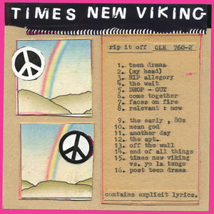Times New Viking- rip it off, LP Vinyl, 2008 Matador Records OLE 760-1,